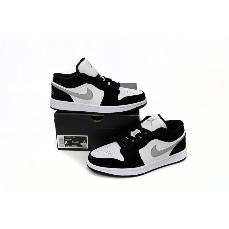Air Jordan 1 Low Black and White Gray 552780-018 