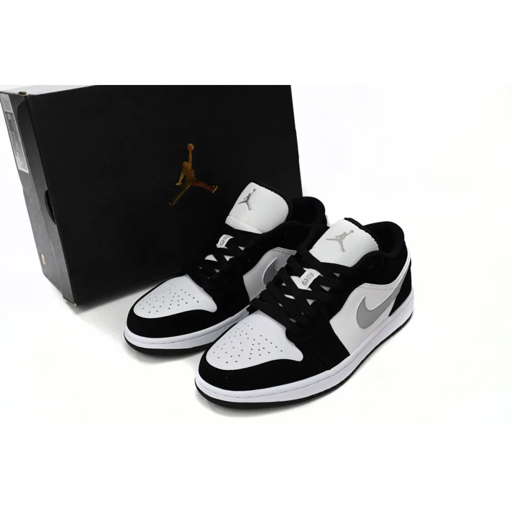 Air Jordan 1 Low Black and White Gray 552780-018 