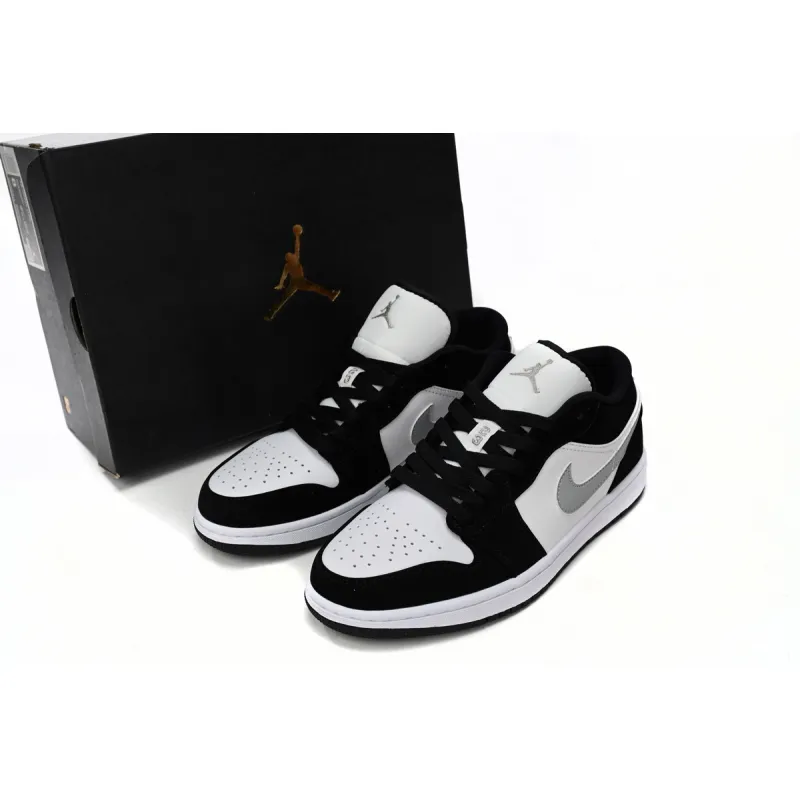 Air Jordan 1 Low Black and White Gray 552780-018 