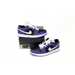 Air Jordan 1 Low Court Purple Black 553558-501