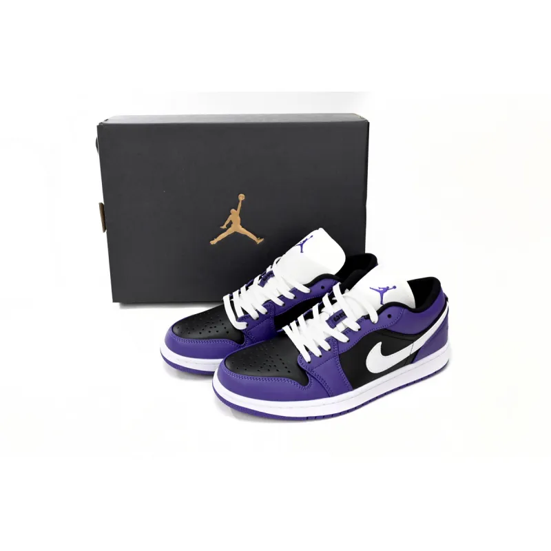 Air Jordan 1 Low Court Purple Black 553558-501