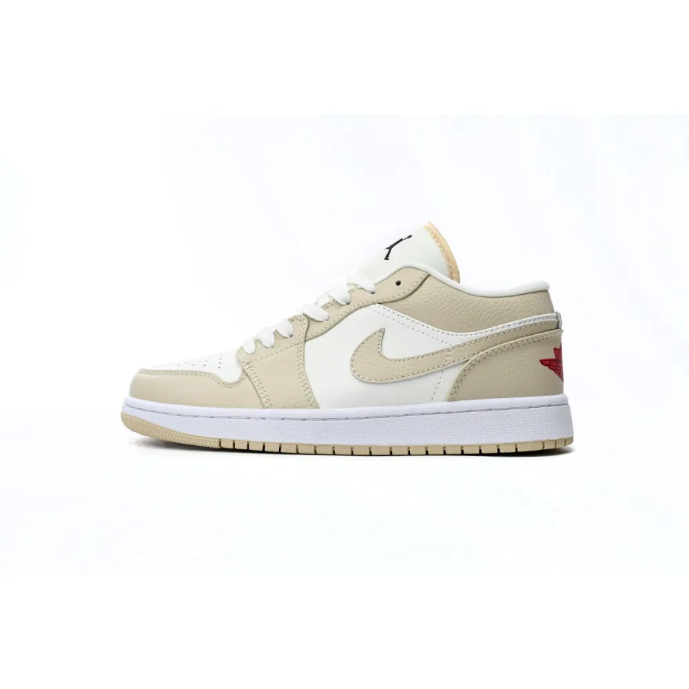 Air Jordan 1 Low SE Sail Rattan University Red FB7168-121