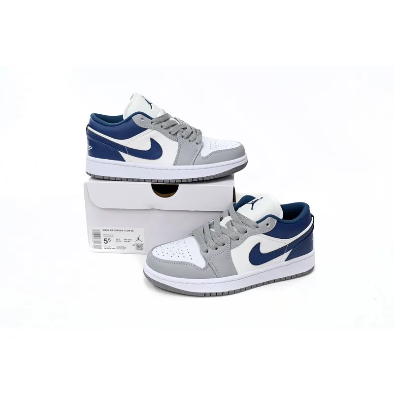 Air Jordan 1 Low Stealth French Blue (Women's) DC0774-042