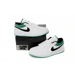 Air Jordan 1 Low White Lucky Green Tumbled Leather (GS) 553560-129