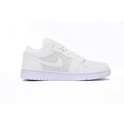  Air Jordan 1 Low Quilted “Triple White DB6480-100 02