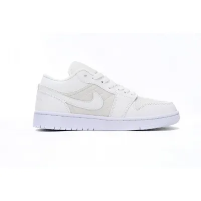  Air Jordan 1 Low Quilted “Triple White DB6480-100 02
