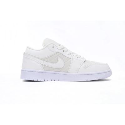  Air Jordan 1 Low Quilted “Triple White DB6480-100 02