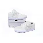 Air Jordan 1 Low Quilted “Triple White DB6480-100