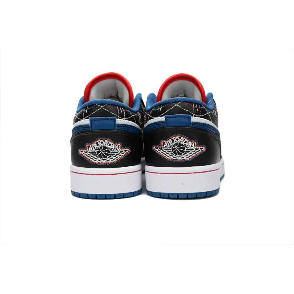  Air Jordan 1 Low SE "Black/Industrial Blue  FV3622-141
