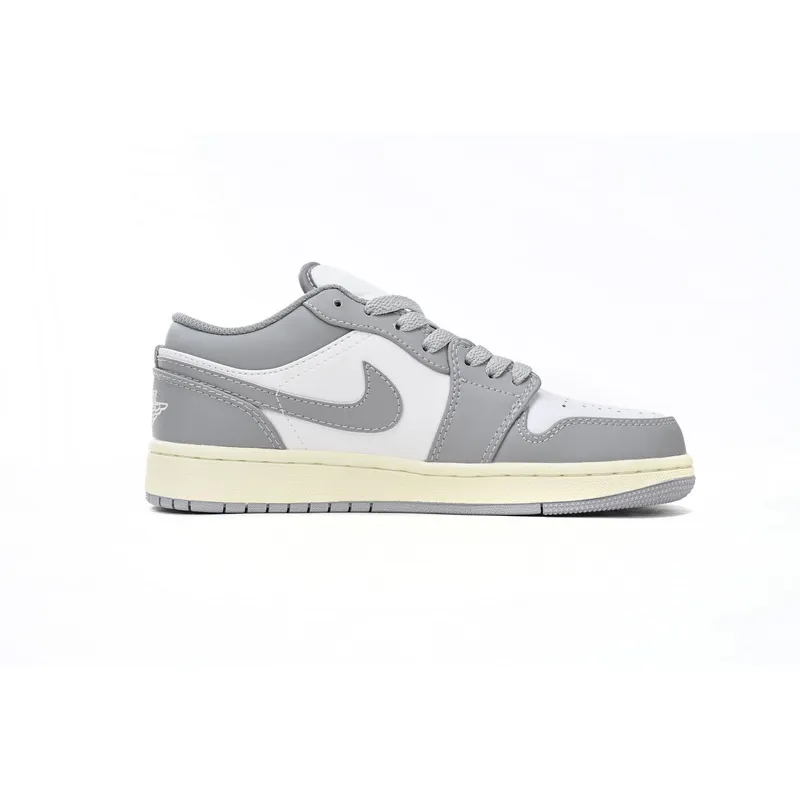 Air Jordan 1 Low Vintage Grey (GS) 553560-053