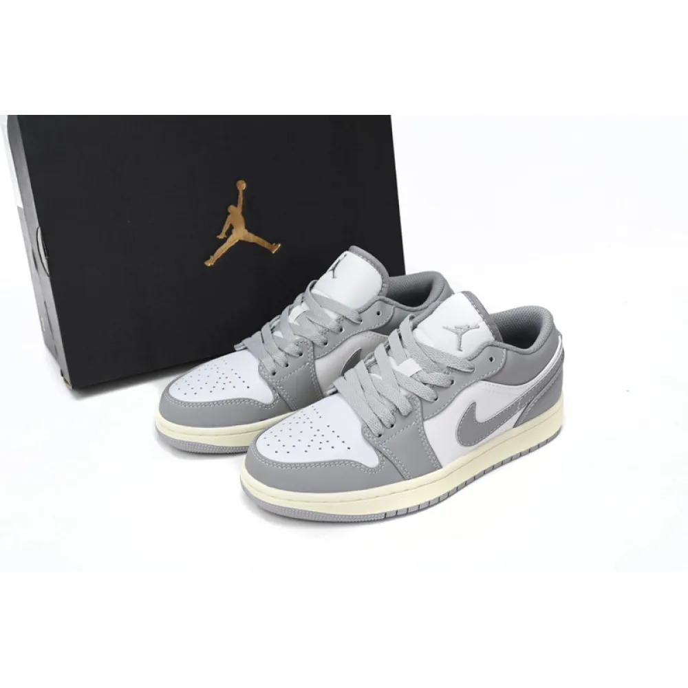  Air Jordan 1 Low Vintage Grey (GS) 553560-053