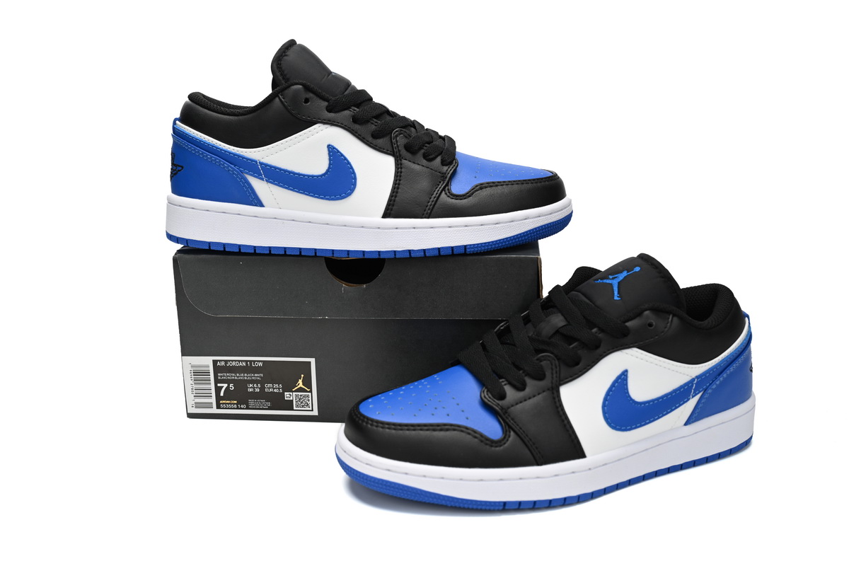 Air Jordan 1 Low Alternate Royal Toe  553558-140 