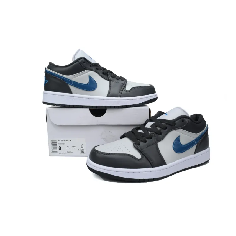 Air Jordan 1 Low Anthracite Industrial Blue (Women's) DC0774-040