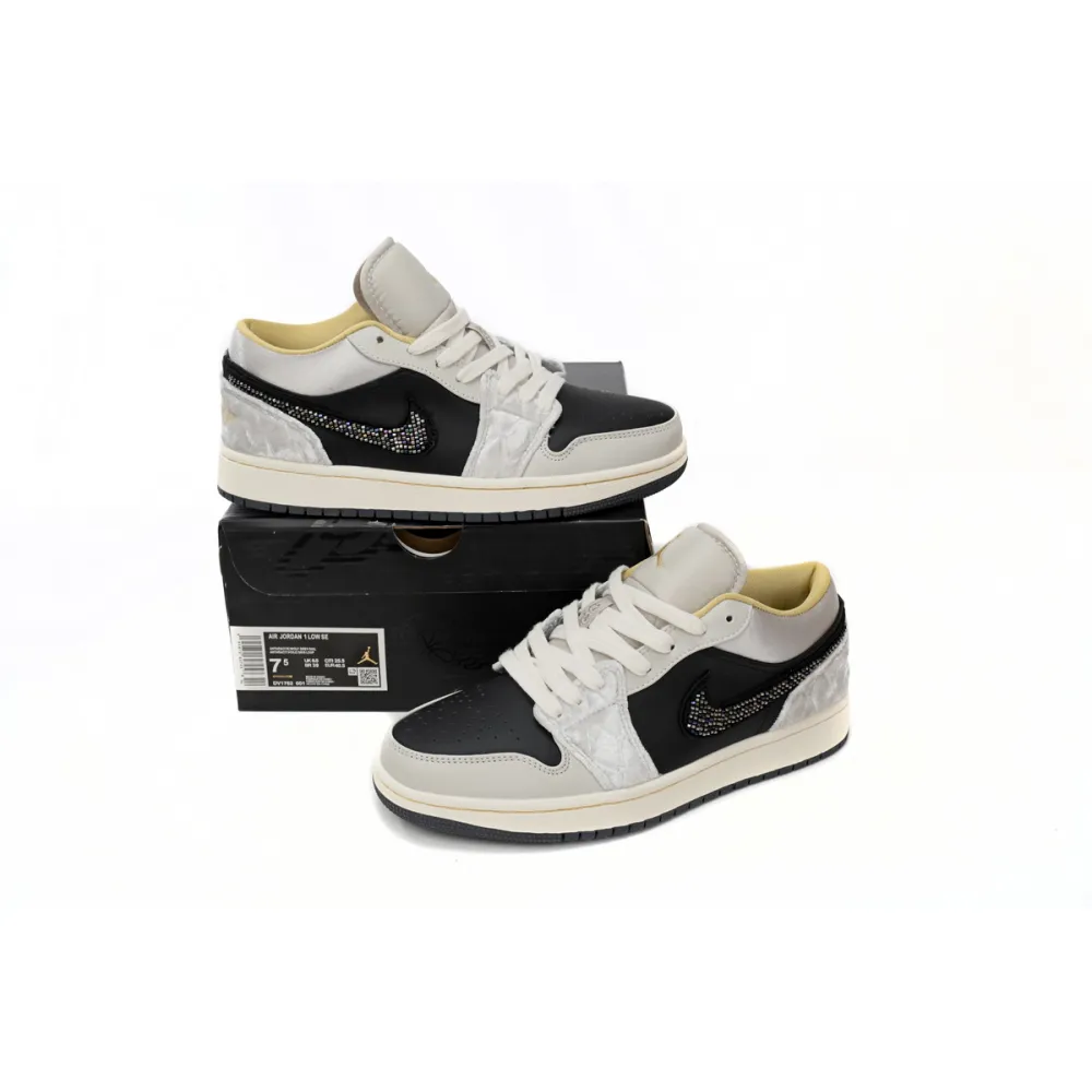 Air Jordan 1 Low Beaded Swoosh  DV1762-001