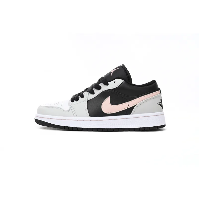 Air Jordan 1 Low Black Grey Pink 553558-062