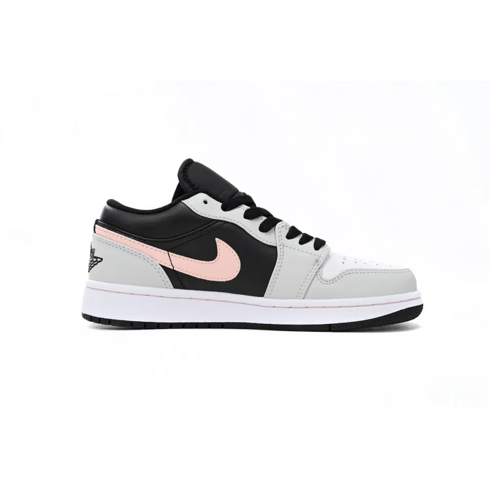 Air Jordan 1 Low Black Grey Pink 553558-062