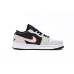 Air Jordan 1 Low Black Grey Pink 553558-062