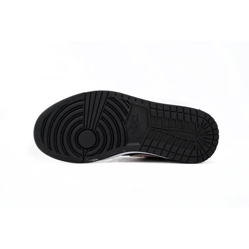 Air Jordan 1 Low Black Grey Pink 553558-062