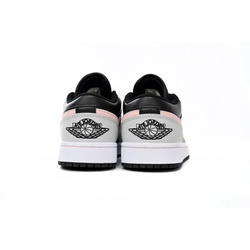 Air Jordan 1 Low Black Grey Pink 553558-062