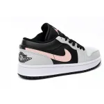 Air Jordan 1 Low Black Grey Pink 553558-062