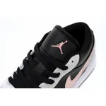 Air Jordan 1 Low Black Grey Pink 553558-062