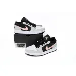 Air Jordan 1 Low Black Grey Pink 553558-062