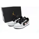 Air Jordan 1 Low Black Grey Pink 553558-062