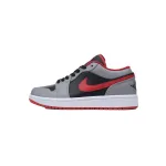 Air Jordan 1 Low Black Light Smoke Grey Gym Red 553558-060