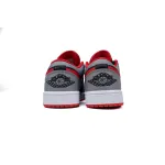 Air Jordan 1 Low Black Light Smoke Grey Gym Red 553558-060