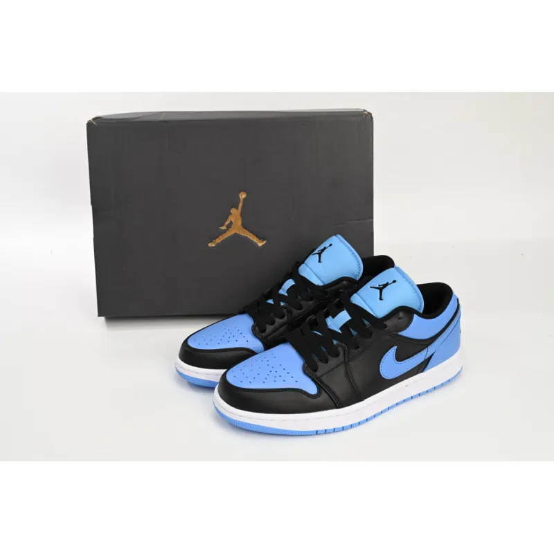 Air Jordan 1 Low Black University Blue 553558-041