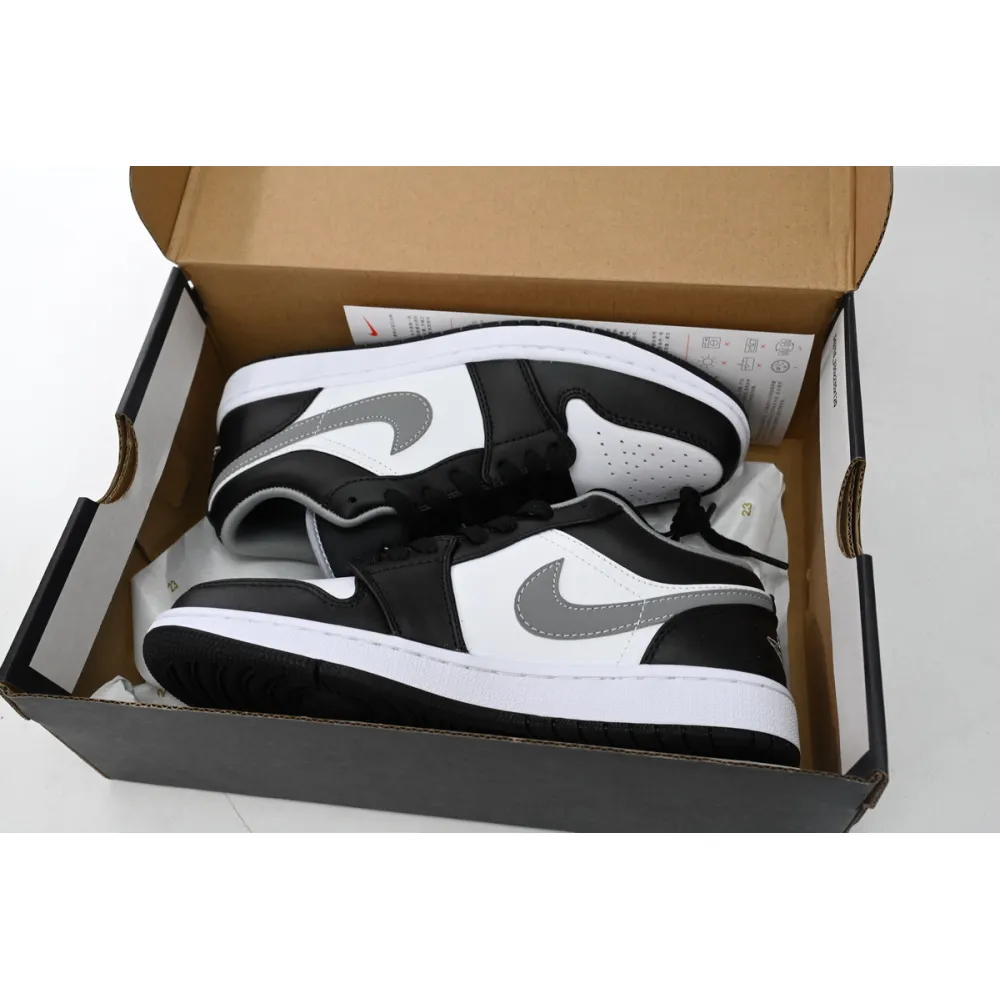 Air Jordan 1 Low Black White Grey 553558-040