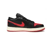 Air Jordan 1 Low Bred Sail (Women's) DC0774-061