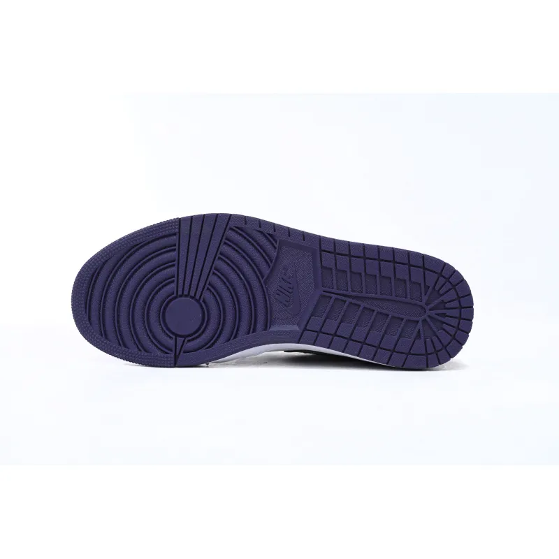 Air Jordan 1 Low Court Purple White 553558-500