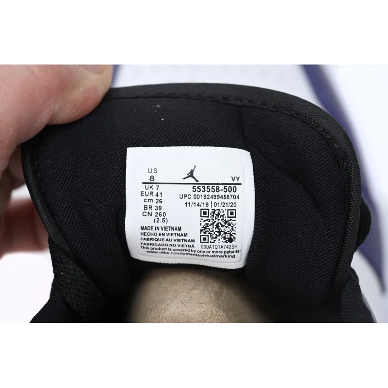 Air Jordan 1 Low Court Purple White 553558-500