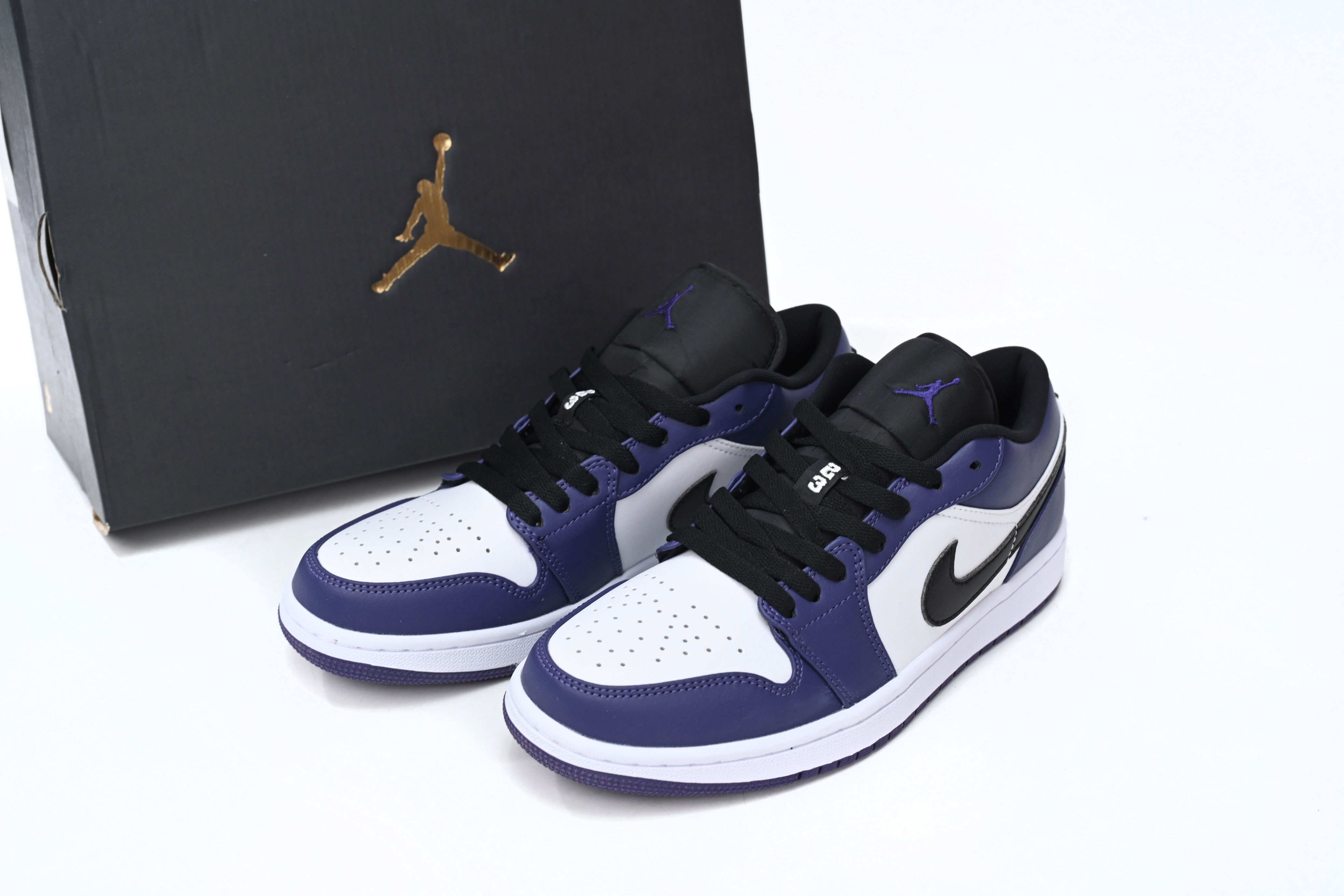 Air Jordan 1 Low Court Purple White 553558-500