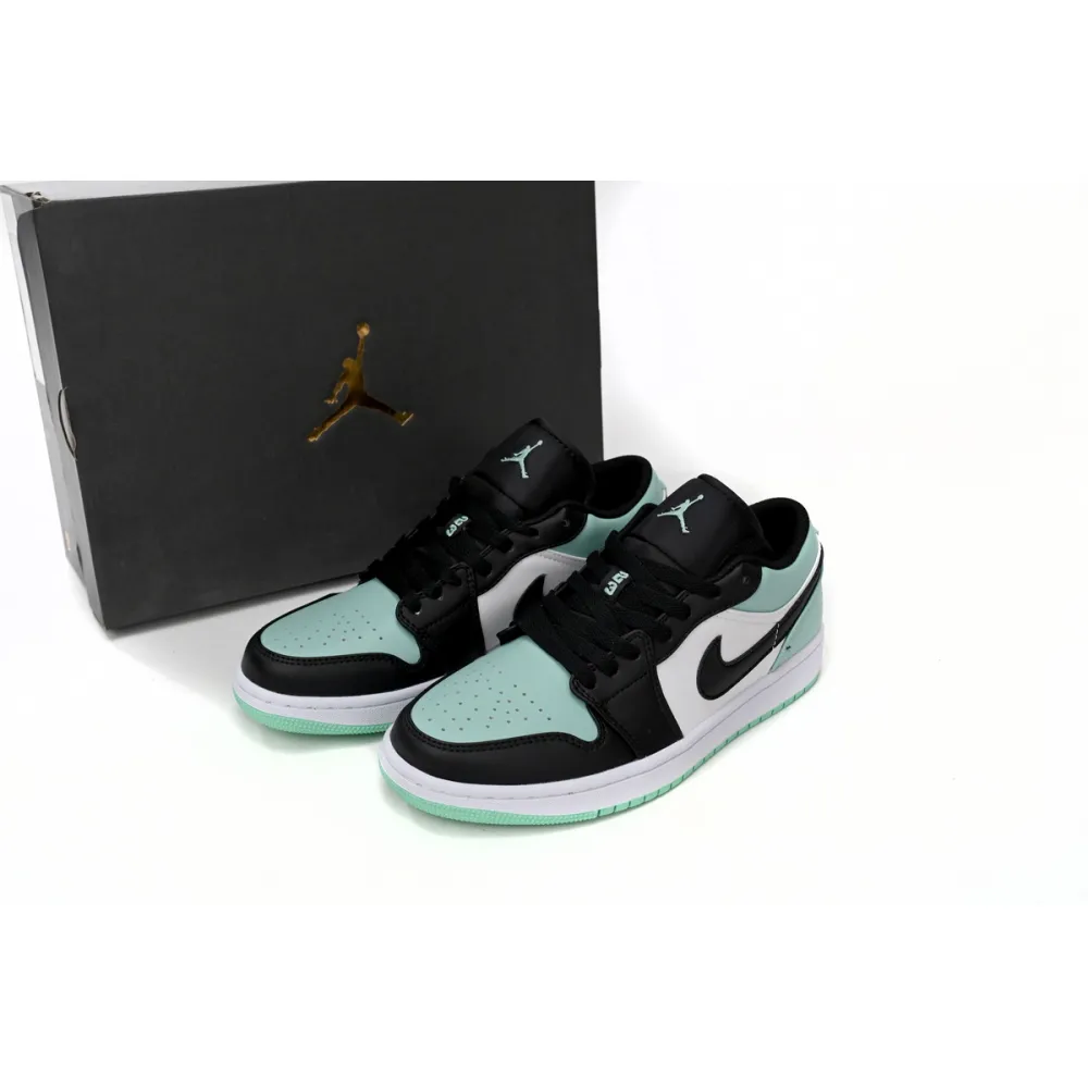 Air Jordan 1 Low Emerald Toe 553558-117 