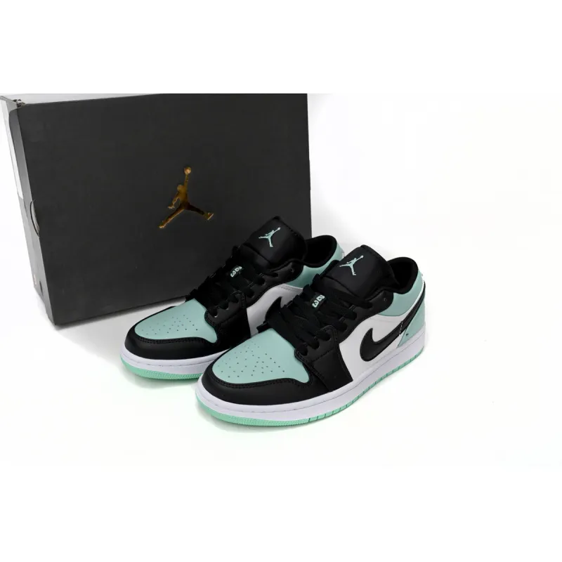 Air Jordan 1 Low Emerald Toe 553558-117 