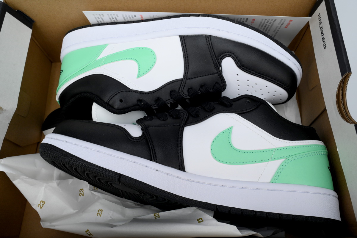 Air Jordan 1 Low Green Glow 553558-131