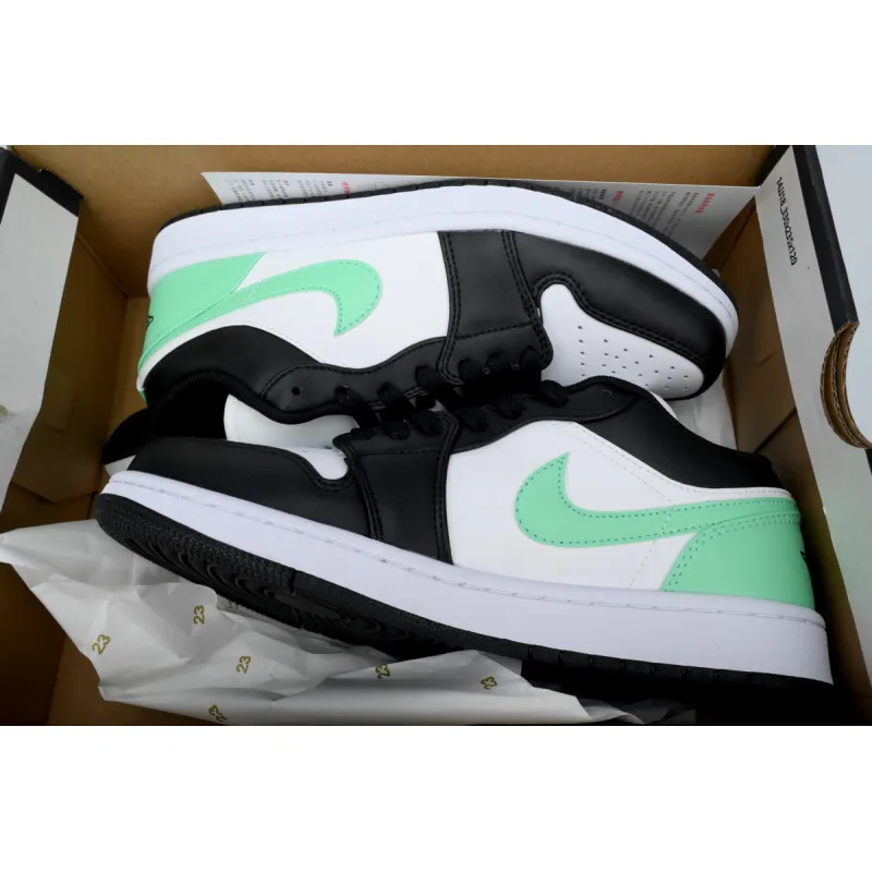 Air Jordan 1 Low Green Glow 553558-131