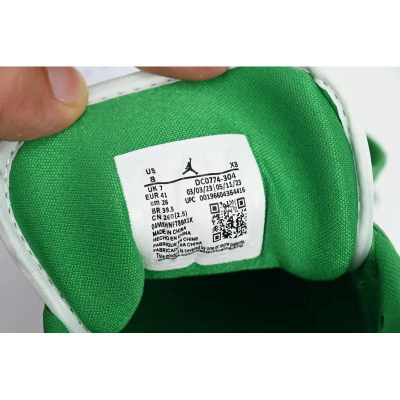 Air Jordan 1 Low Lucky Green Aquatone (Women's) DC0774-304