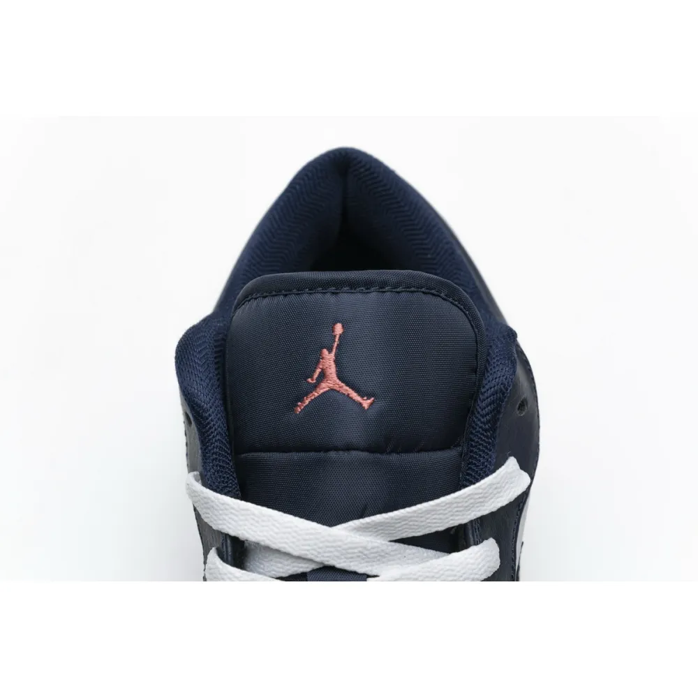 Air Jordan 1 Low Obsidian Ember Glow 553558-481