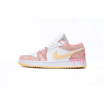 Air Jordan 1 Low Paint Drip (GS) CW7104-601 01