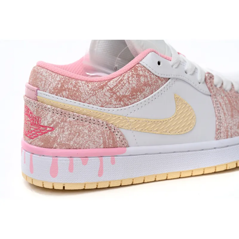 Air Jordan 1 Low Paint Drip (GS) CW7104-601