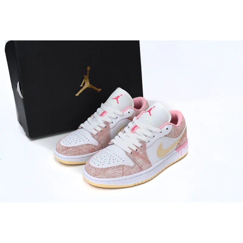 Air Jordan 1 Low Paint Drip (GS) CW7104-601