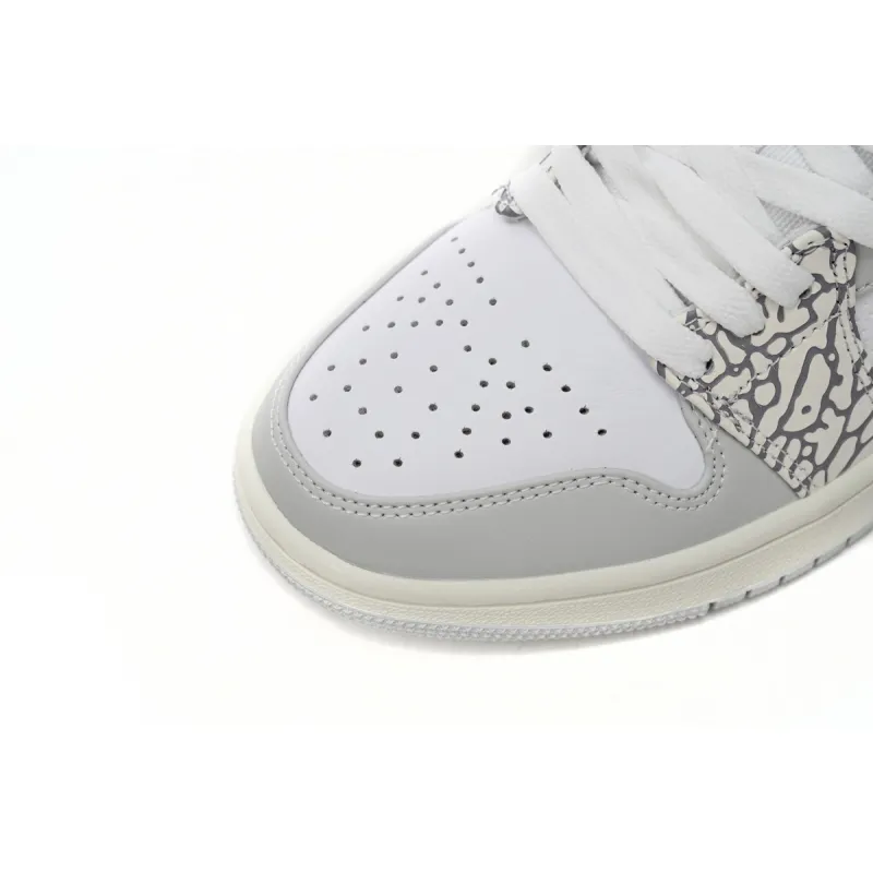 Air Jordan 1 Low PRM Smoke Grey Elephant DH4269-100