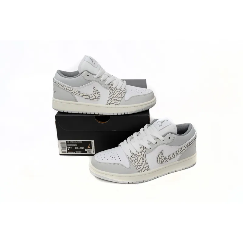 Air Jordan 1 Low PRM Smoke Grey Elephant DH4269-100