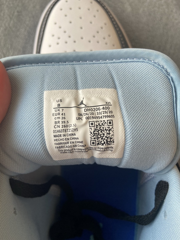 Air Jordan 1 Low Racer Blue White DH0206-400