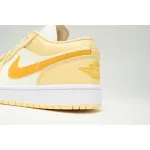 Air Jordan 1 Low Sail Yellow Ochre (Women's) DC0774-170