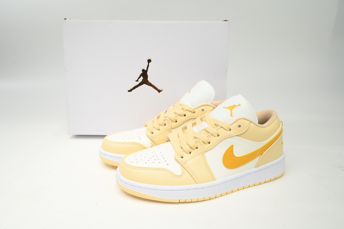 Air Jordan 1 Low Sail Yellow Ochre (Women's) DC0774-170