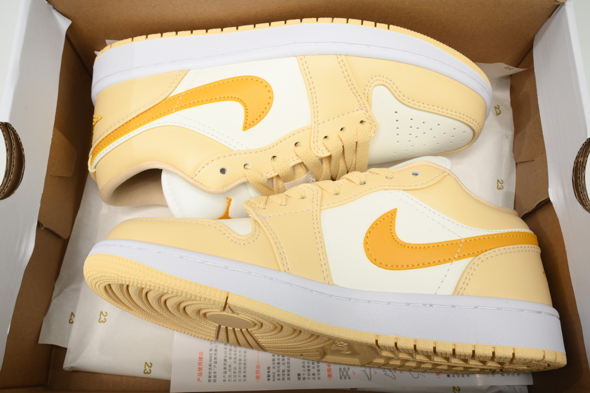 Air Jordan 1 Low Sail Yellow Ochre (Women's) DC0774-170